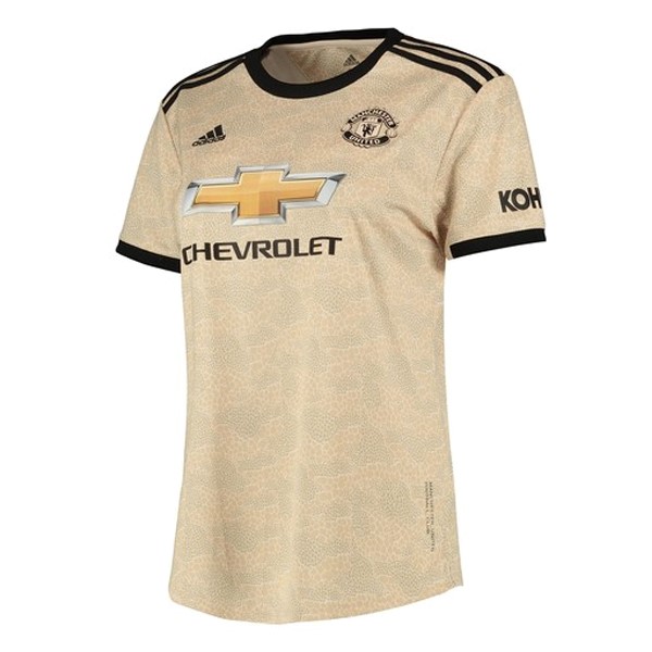 Camiseta Manchester United Segunda equipo Mujer 2019-20 Marron